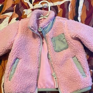 Wonder nation fleece zip up jacket for baby.